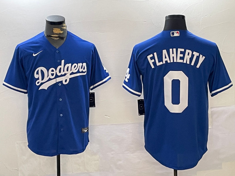 Men's Los Angeles Dodgers Jack Flaherty #0 Royal Alternate Jersey